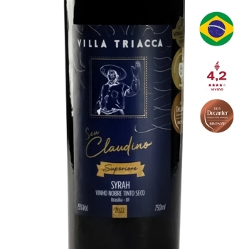 Vinho Tinto Villa Triacca Seu Claudino Superiore Syrah